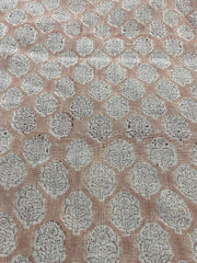 Yundra Block Print Handloom Linen Fabric